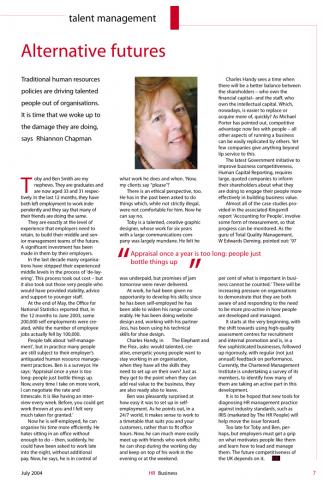 Article from Human Resources Magazine