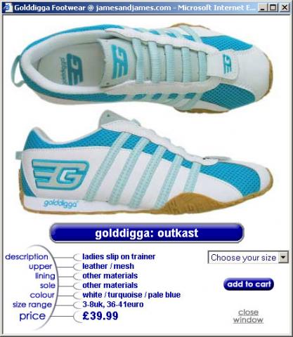 Photo of a juniors sports shoe