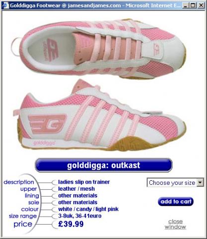 Photo of a juniors sports shoe