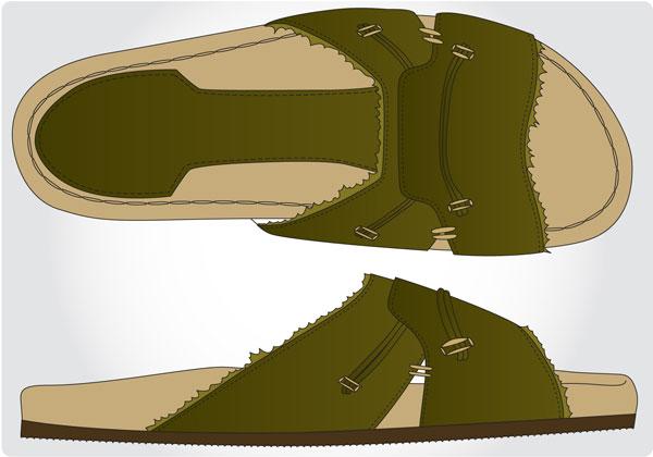 Image of mens beach shoe design