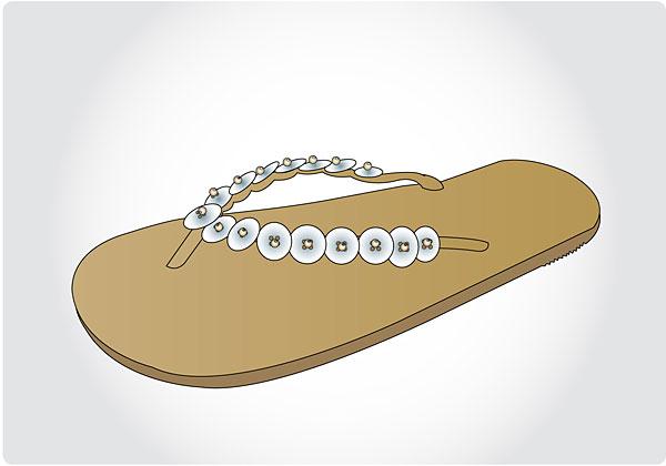 Image of womens flip flop design