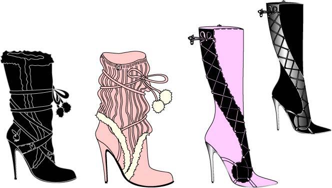 Image of a sexy clubwear boots design