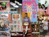 mood board for street fashion footwear brand