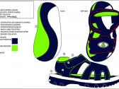 Image of a design for a boys sports sandal
