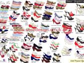 Womens retro footwear linesheet range plan